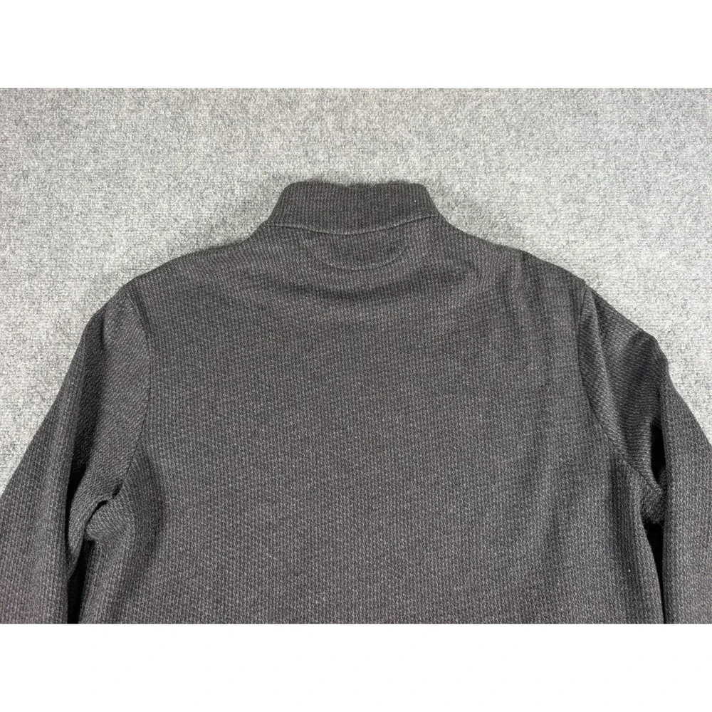 Polo Ralph Lauren Full Zip Sweater Mens‎ Large Heather Black Soft Fleece Lined